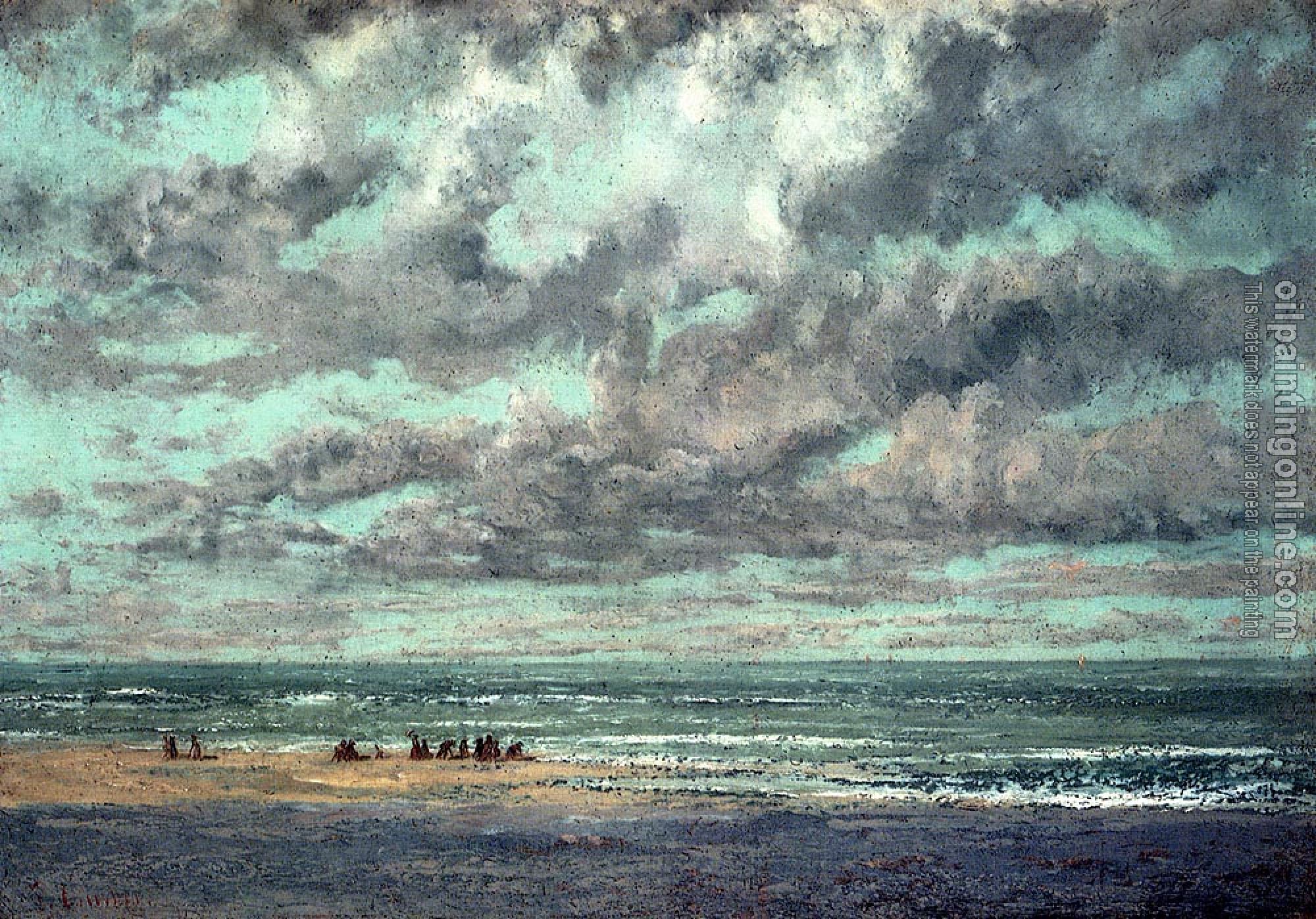 Courbet, Gustave - Marine--Les Equilleurs
